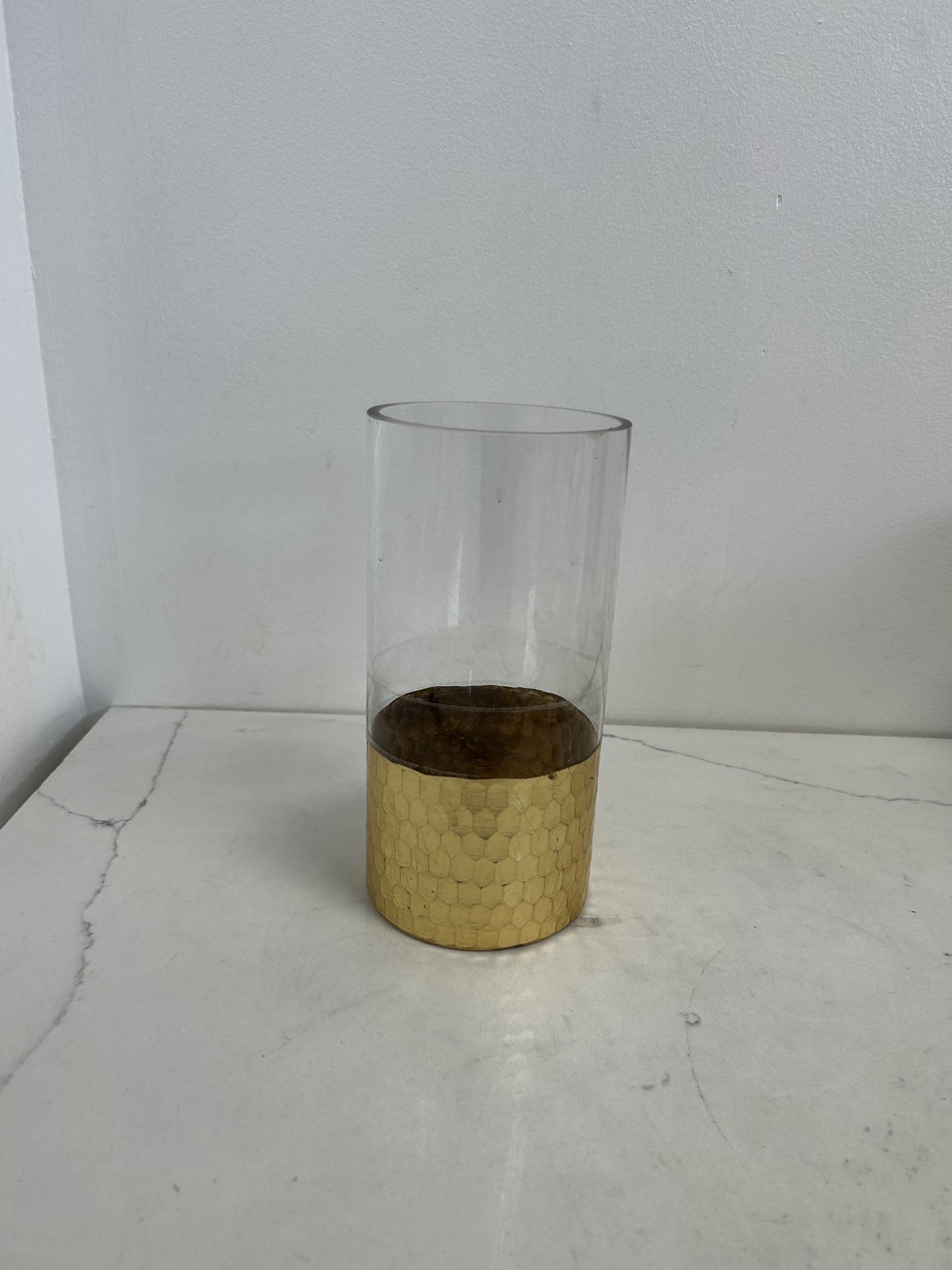 small gold dipped vase