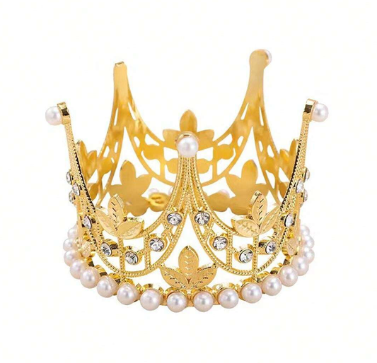 Alloy Rhinestone Crown Bridal Hair Accessory, Party Flower Decor