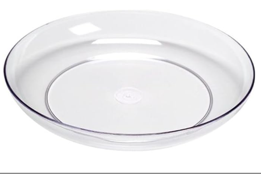 Plastic flower plate 7 1/5
