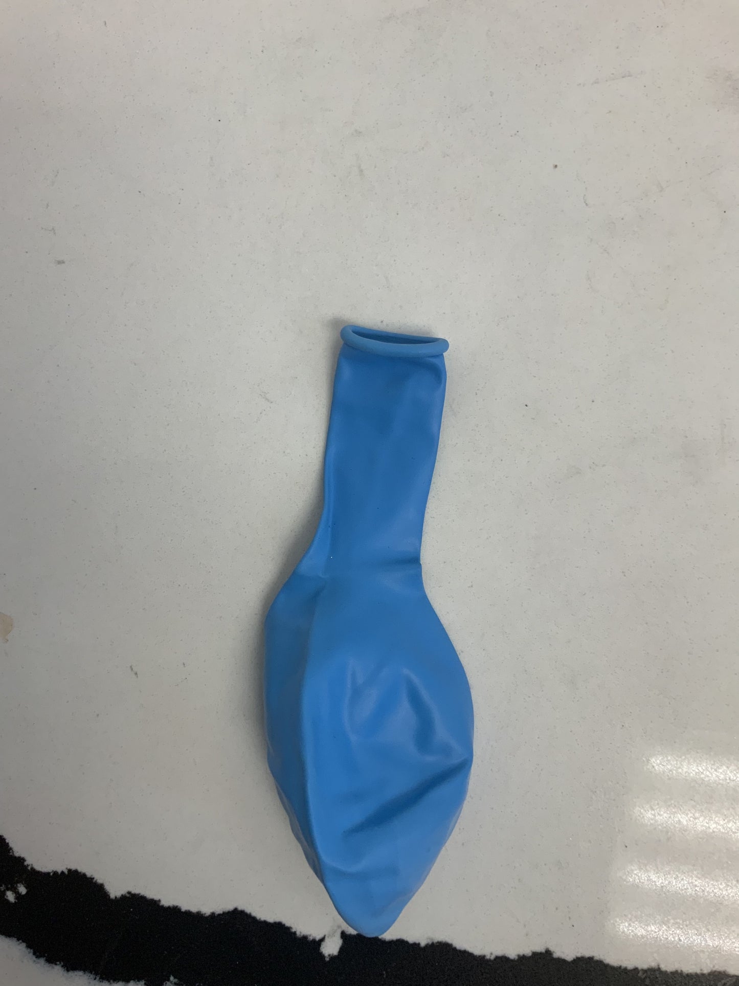 Light blue latex balloon