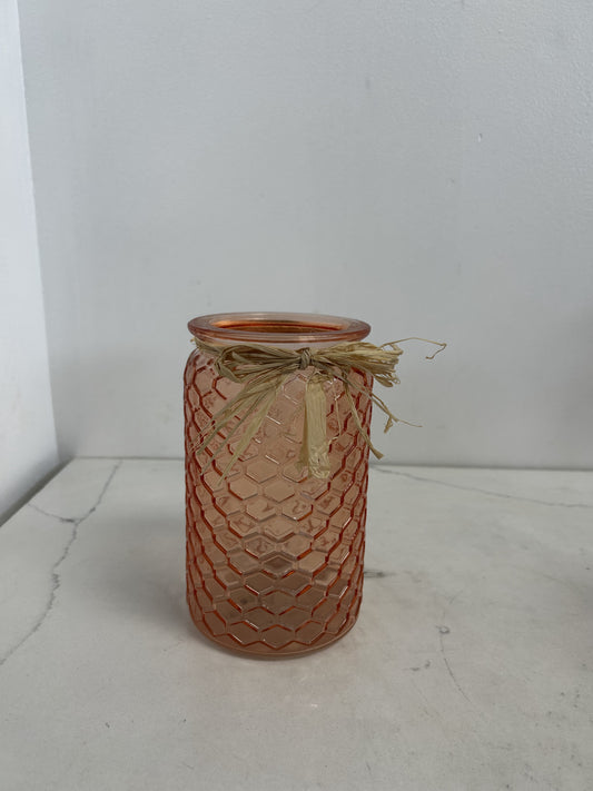 Honeycomb mason jar